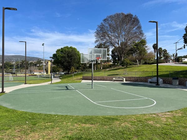 Outdoor basketball court at Stagecoach Park Carlsbad
