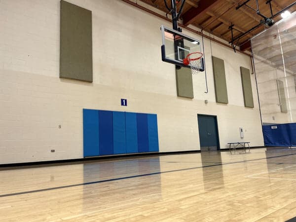 Indoor basketball gym at Stagecoach Park